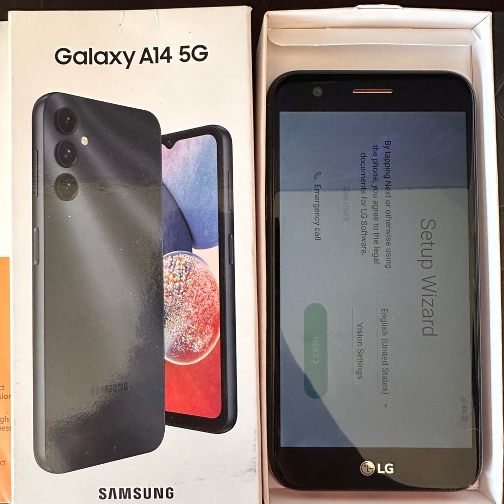 LG Smartphone with Black Finish